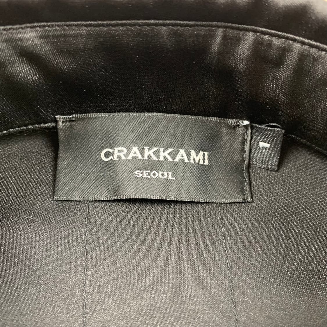 CRAKKAMI 크랙엠아이 오버핏 하프 셔츠 블랙 상품이미지6