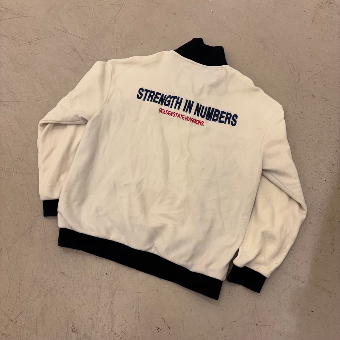 NBA 골든스테이트 투톤 빅로고 플리스 하프집업 상품이미지3