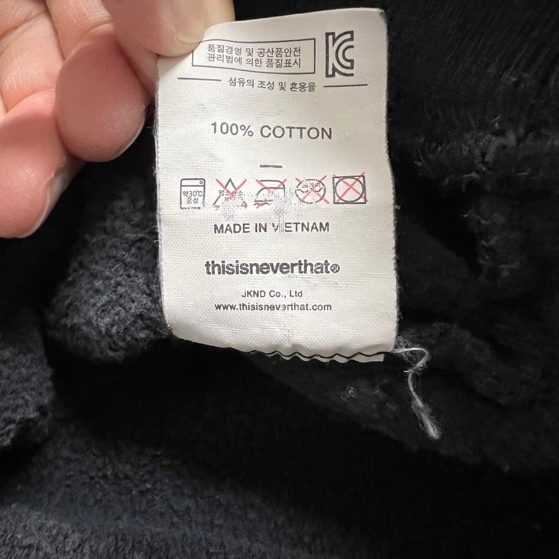 디스이즈네버댓 맨투맨 블랙 상품이미지6