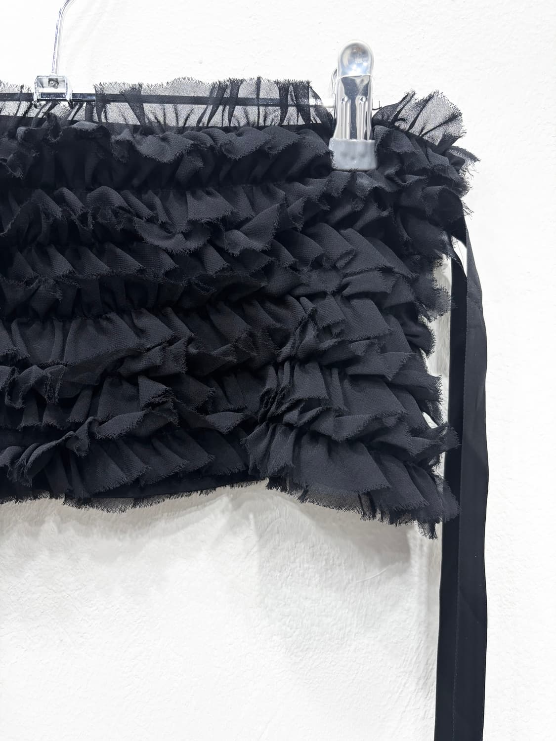 블랙 프릴 웨이스트 랩 상품이미지2