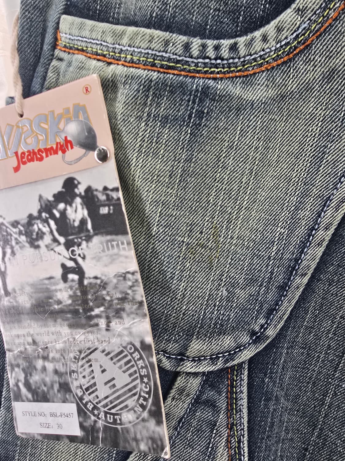 BLUESKIN Y2K 워크웨어 데님 팬츠 남녀공용 상품이미지3