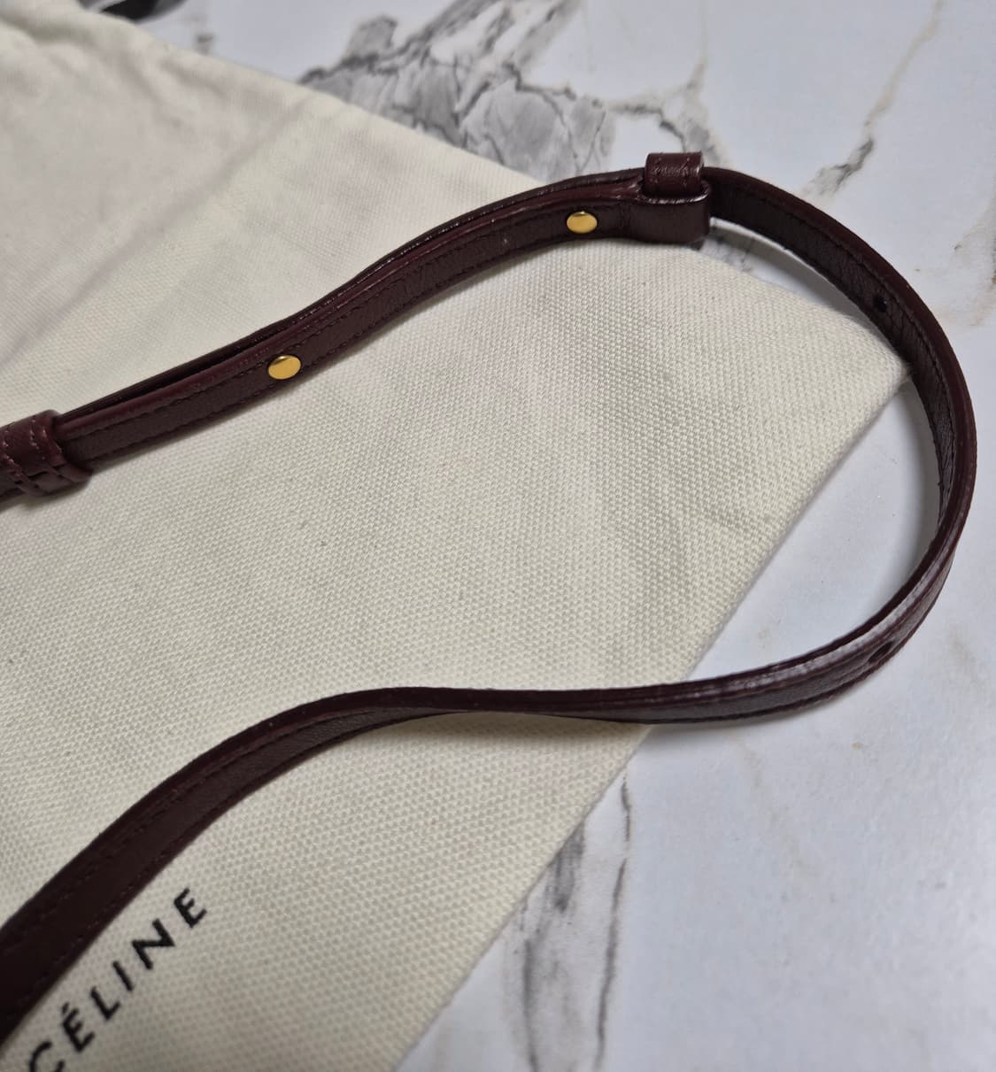 (정품) 셀린느 트리오백 스몰 버건디 크로스백 상품이미지6