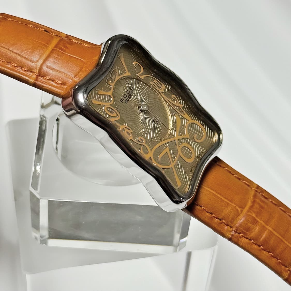 80's90's 빈티지 포체 아트 누보 샴페인 골드 워치 상품이미지3