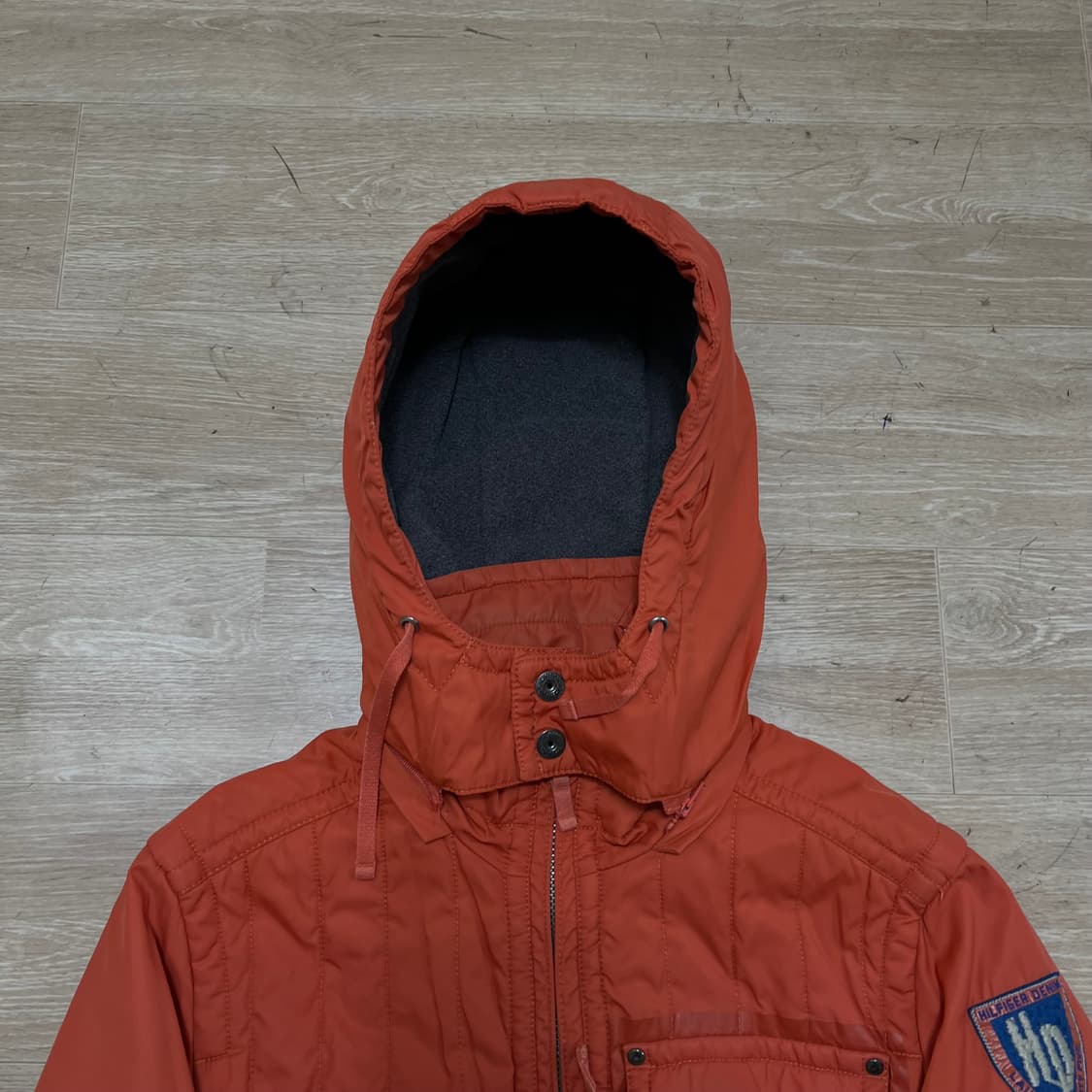 타미힐피거 데님 자수 빅로고 후드 점퍼 [오렌지] M/95 상품이미지2