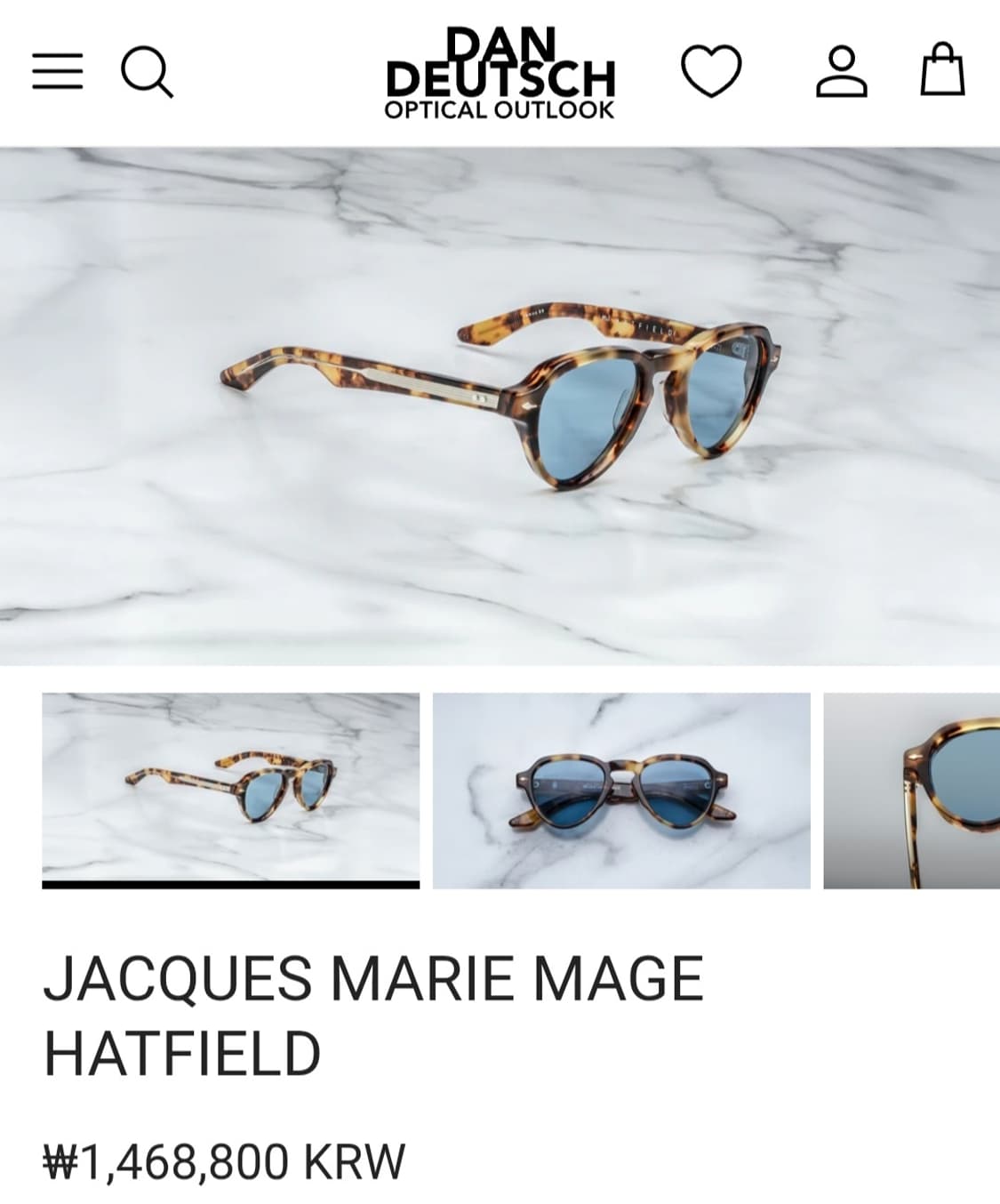 자크마리마지 햇필드 다크하바나 다크골드 상품이미지10