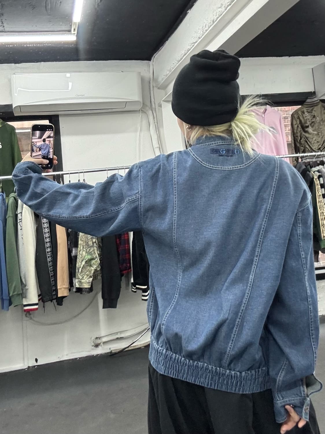 PAGELO 데님 블루종 자켓 상품이미지7