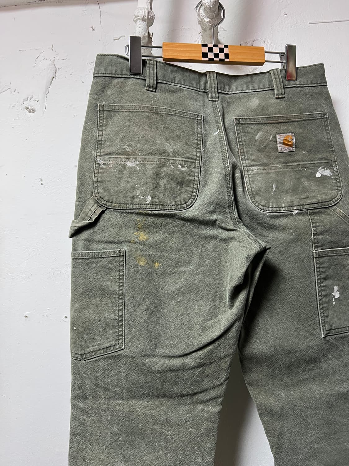 칼하트 릴랙스핏 더블니 카펜터 팬츠 모스 그린 상품이미지7