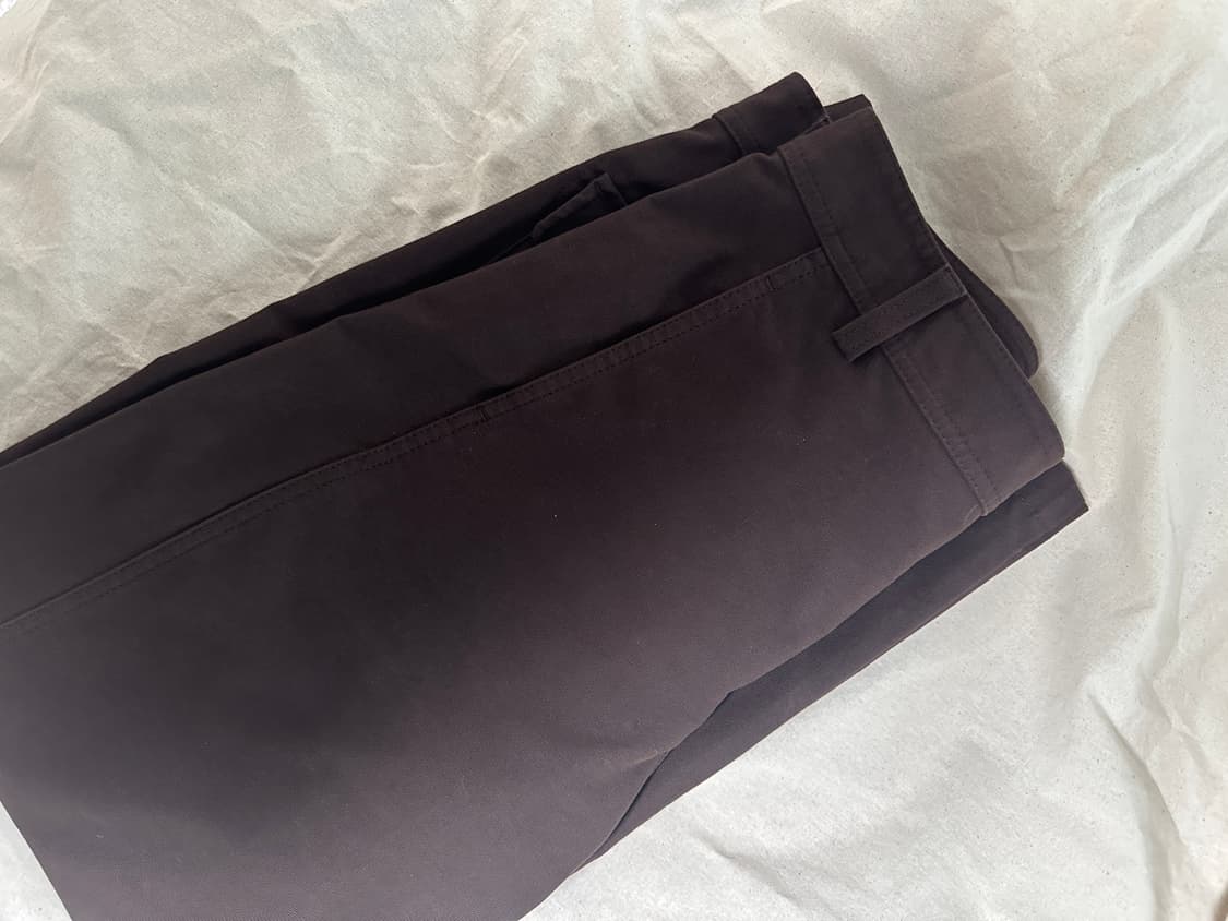 (1회 착용) 유니클로 저지배럴레그팬츠 브라운 L사이즈 상품이미지1
