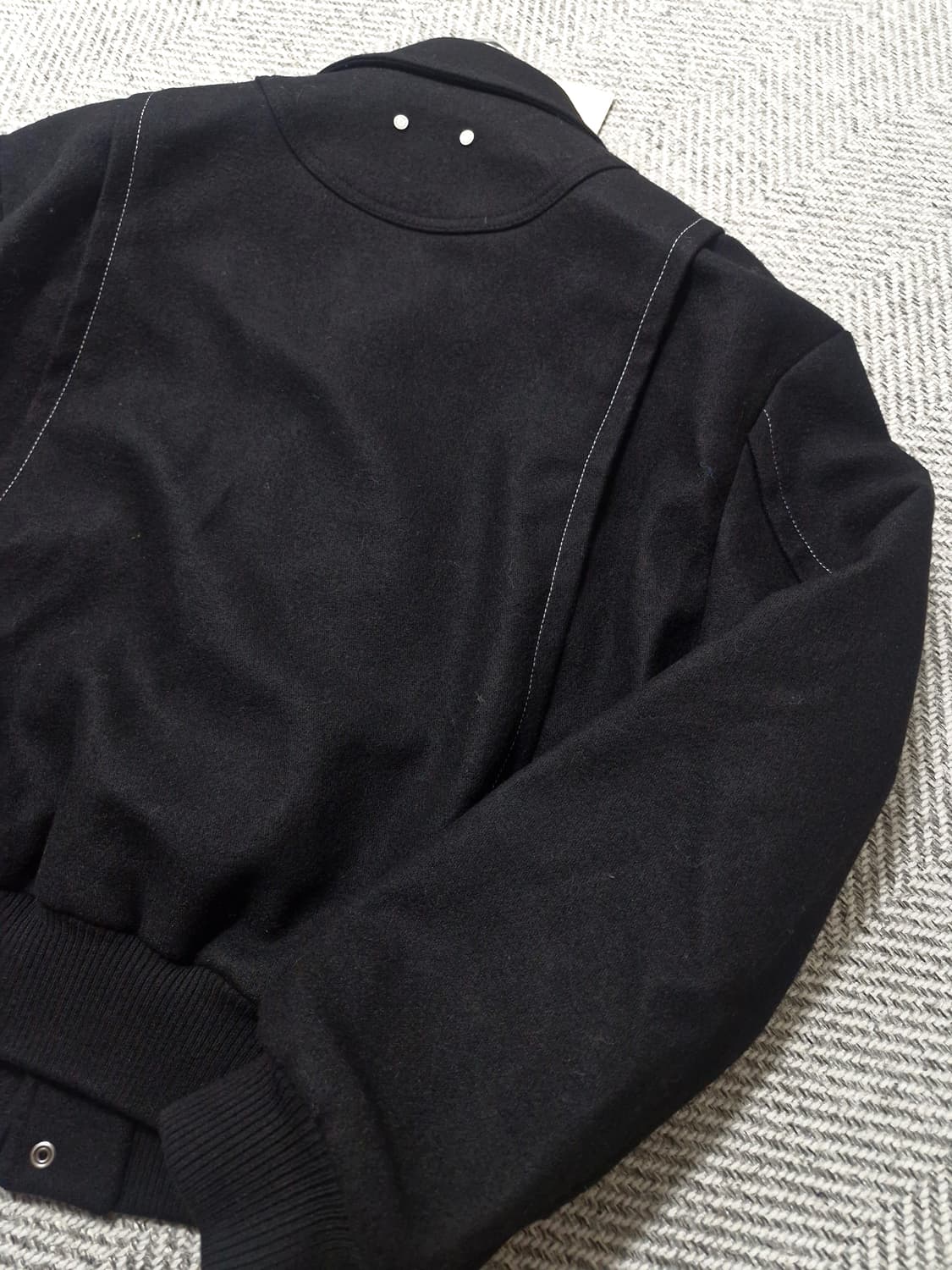 (새상품) 앤더슨벨 르망 울 블루종 L 상품이미지4