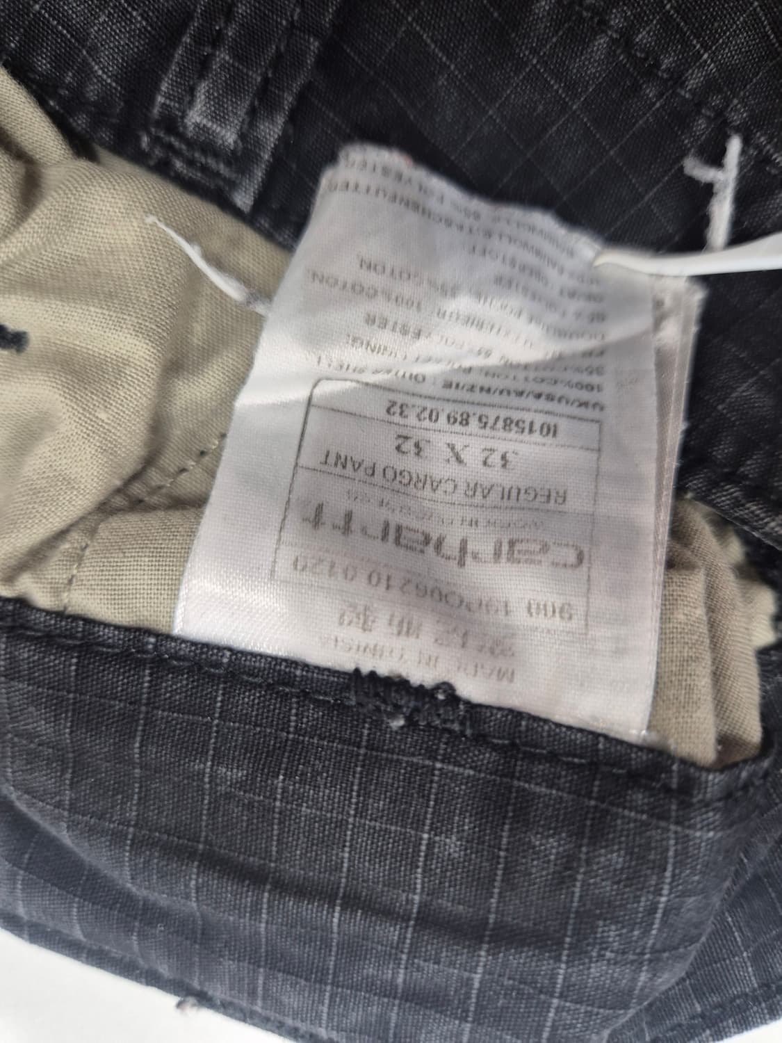 칼하트 블랙 카고 바지 팬츠 / 32 (정품) 상품이미지6