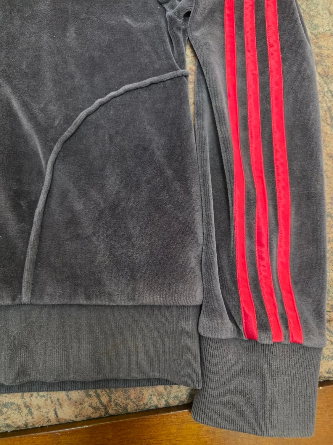 아디다스 벨벳 후드 트랙탑 저지 95 상품이미지6