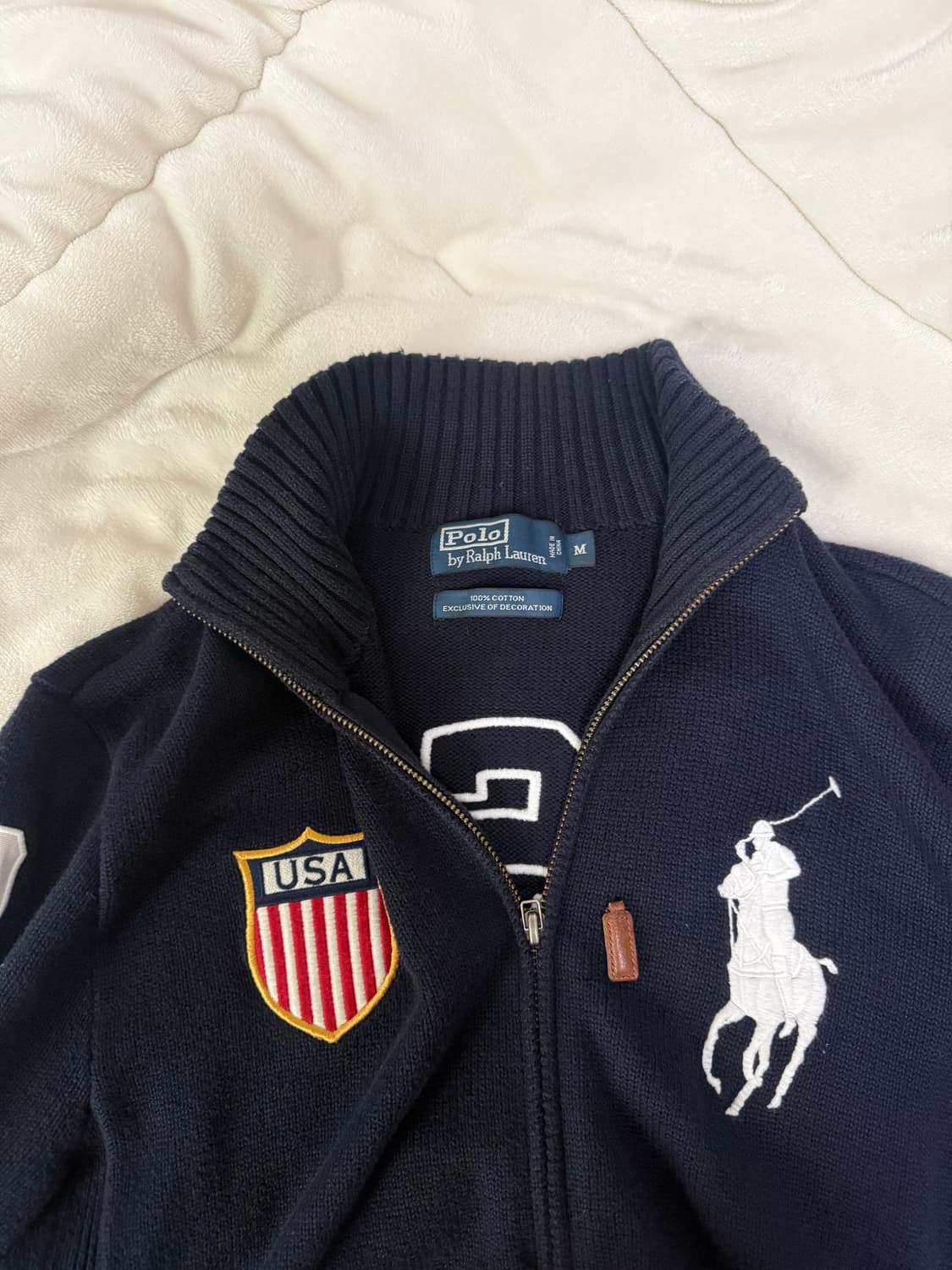 폴로 빅포니 USA 니트 집업 상품이미지3