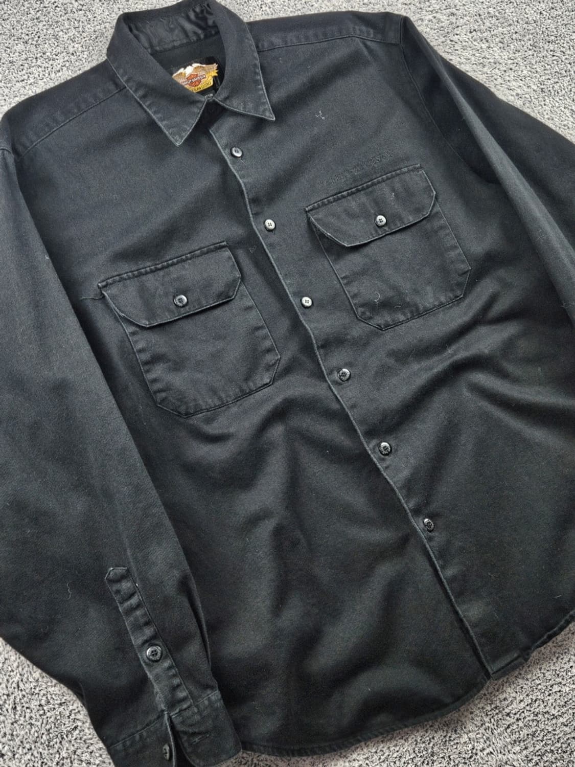 할리 데이비슨 포켓 베이직 코튼 바이커 셔츠 ( L ) / 10716 상품이미지6