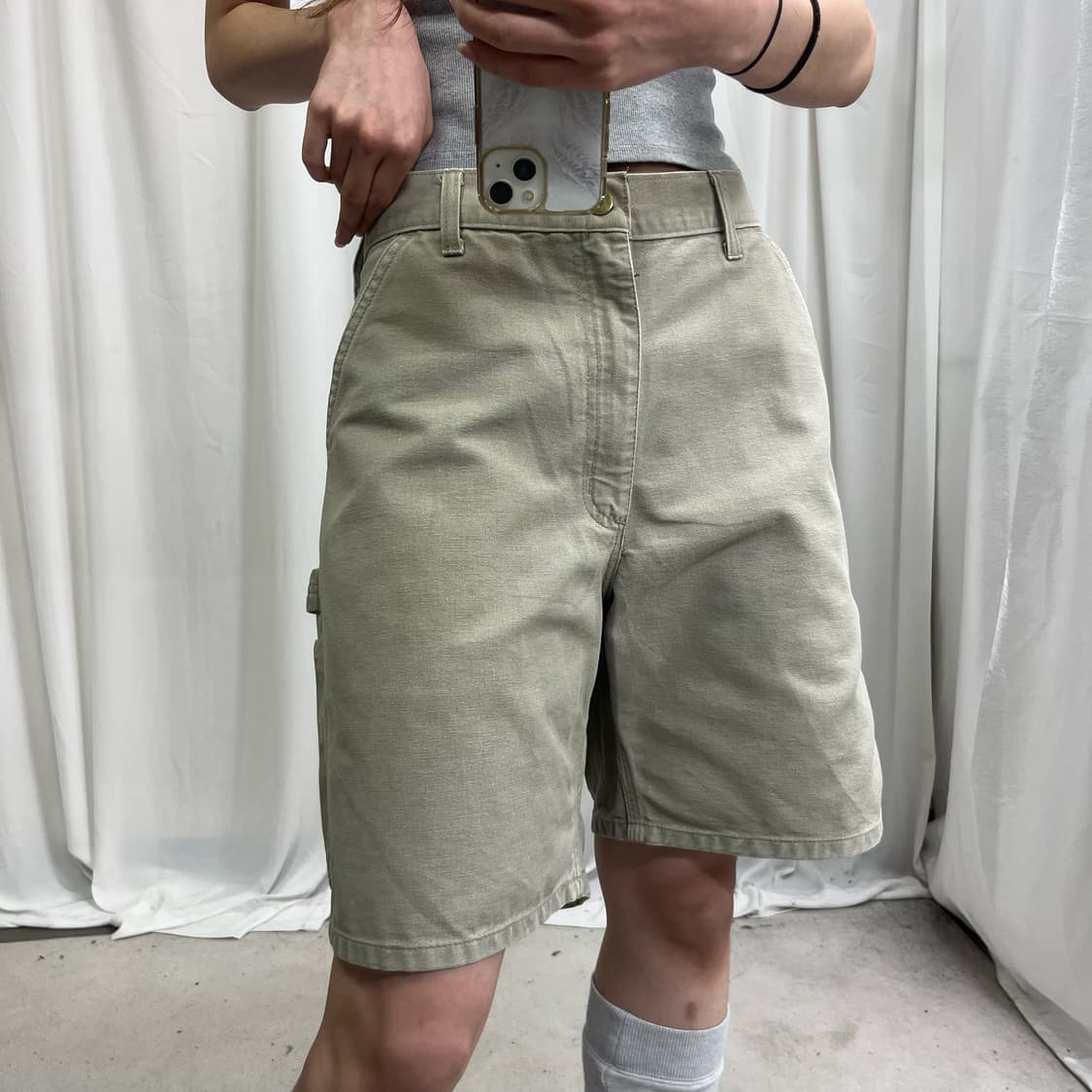 Car hartt mute khaki bermuda pants 상품이미지3