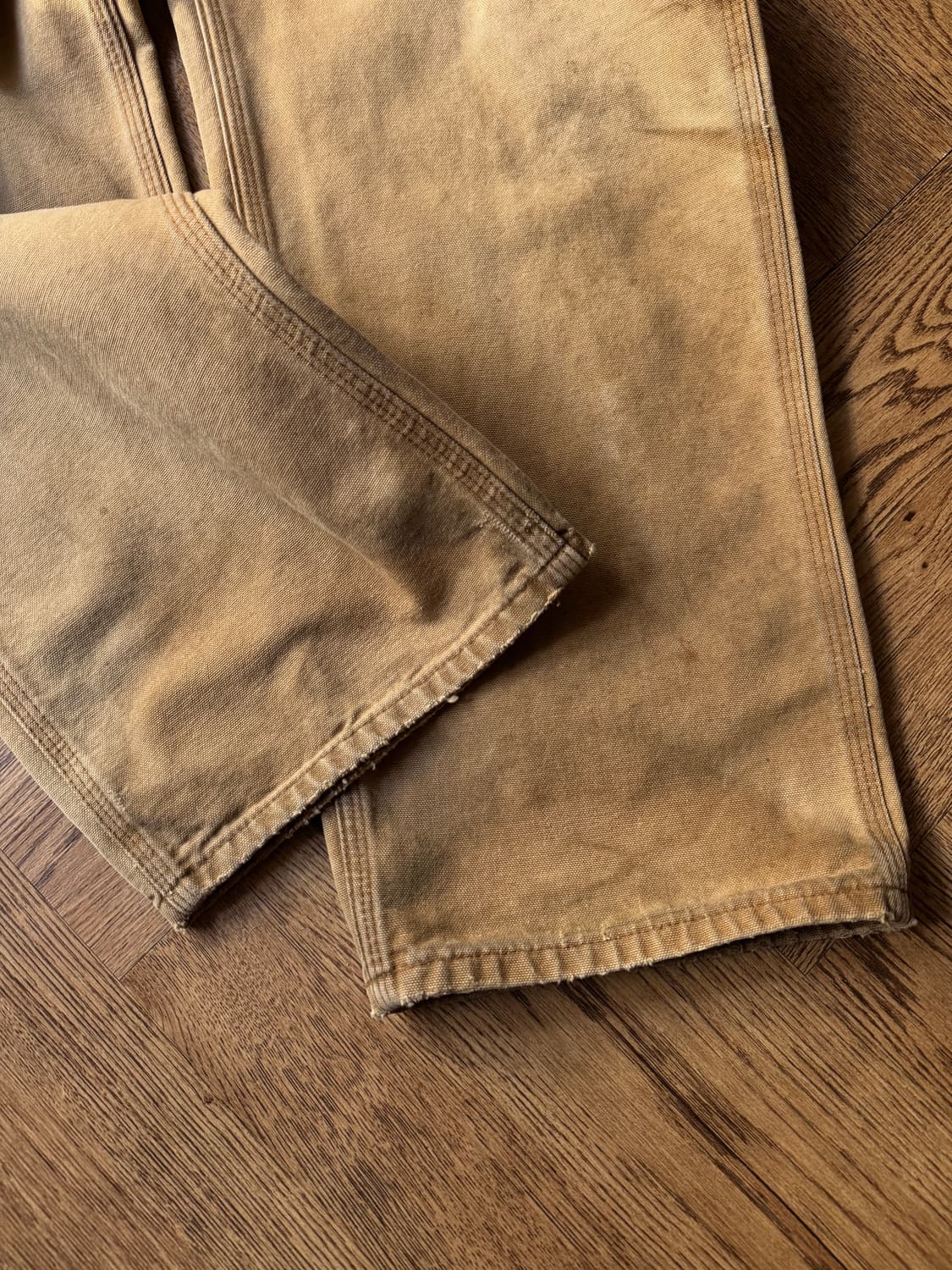 [36]칼하트 USA 더티 페이딩 브라운 싱글니 카펜터 워크 팬츠 상품이미지6