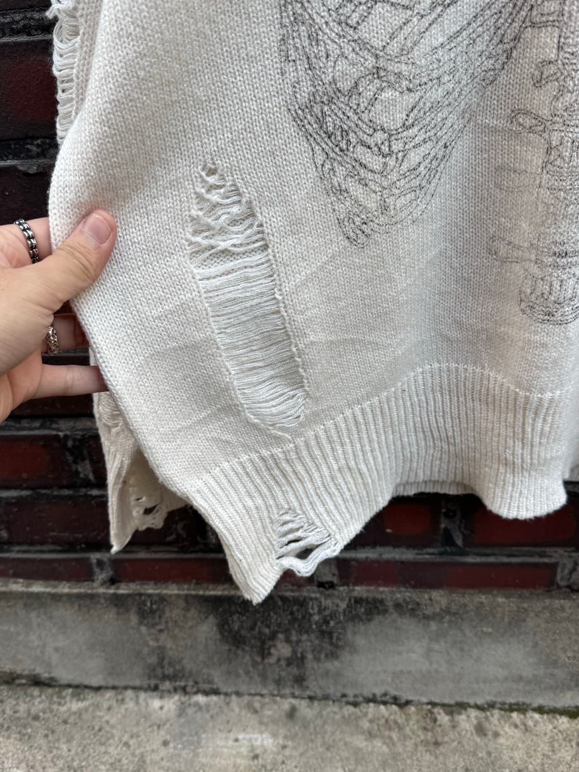 Dirally 본 그런지 니트  상품이미지6