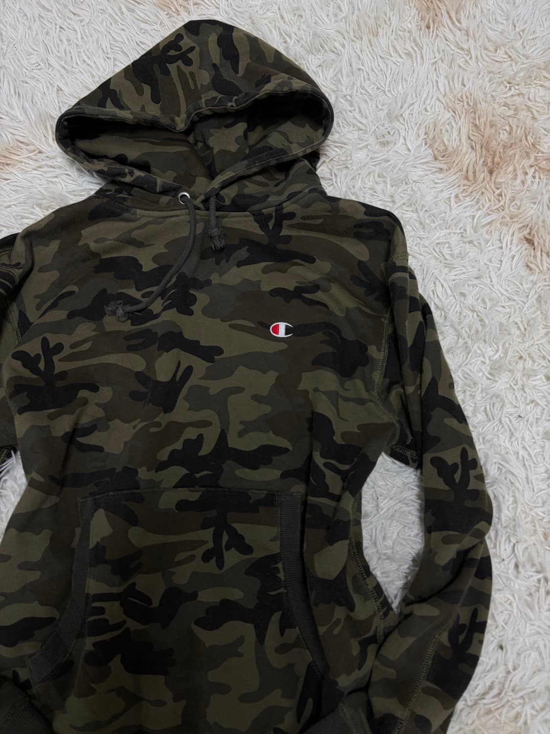 챔피온 밀리터리 후드 카모 와투케 스트릿 상품이미지4