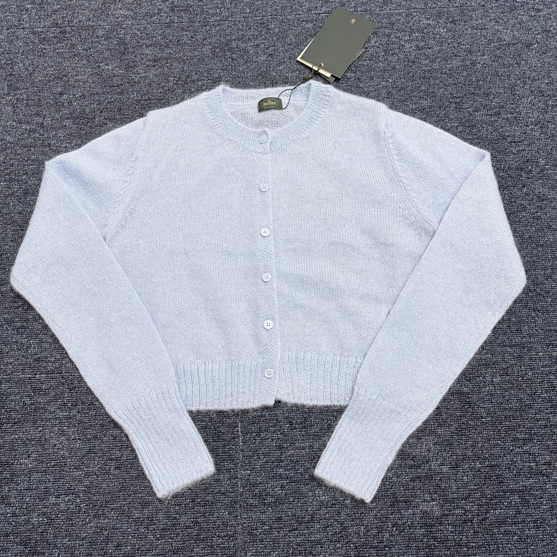 더 바넷 크롭 모헤어 니트 가디건 새상품 상품이미지1