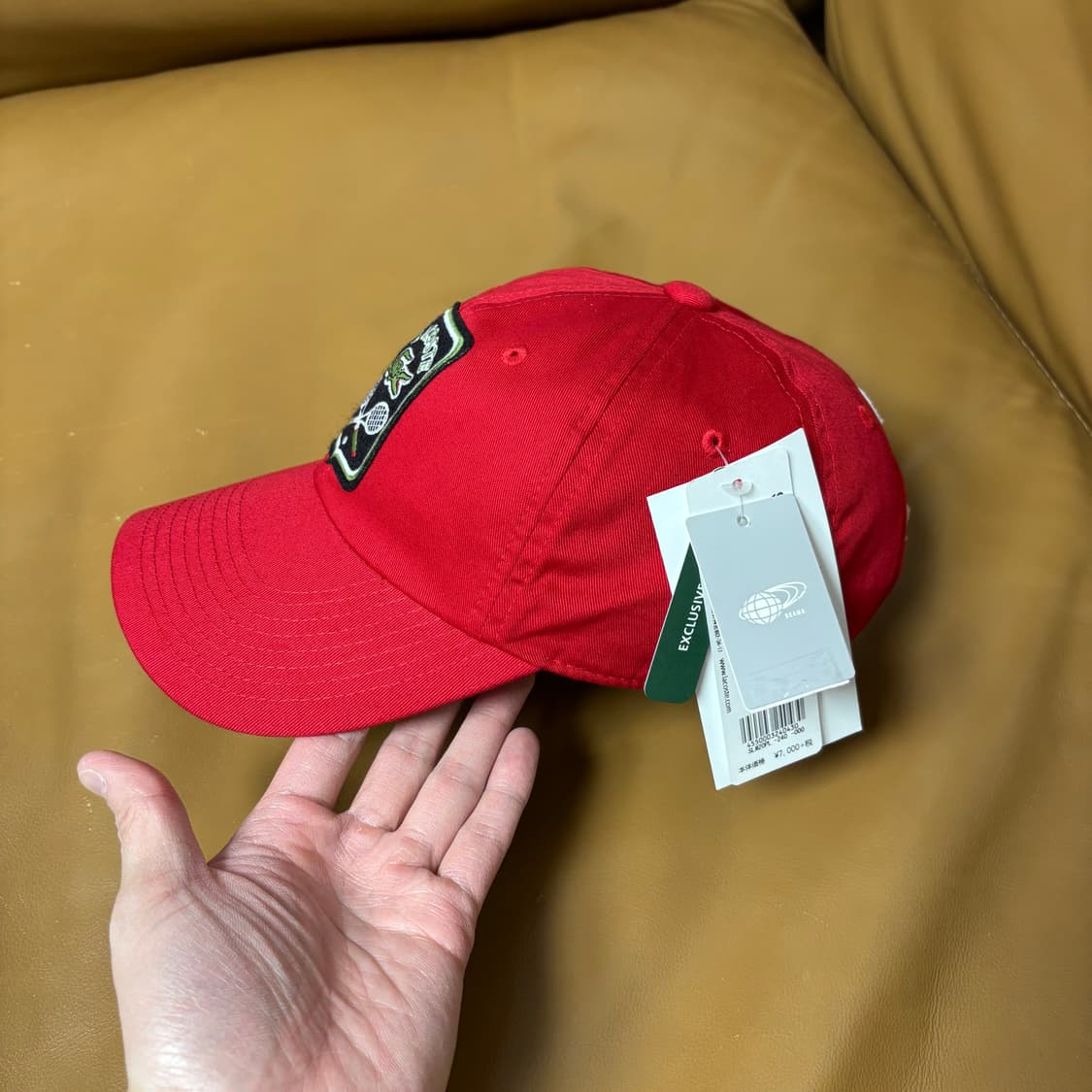 빔즈 빔스 라코스테 6패널 볼캡 모자 테니스 클럽 레드 상품이미지4