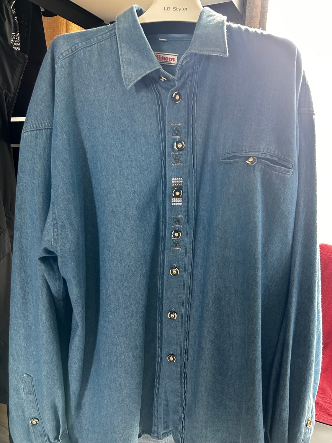 Vintage denim shirt 일본 빈티지 데님 셔츠 상품이미지1