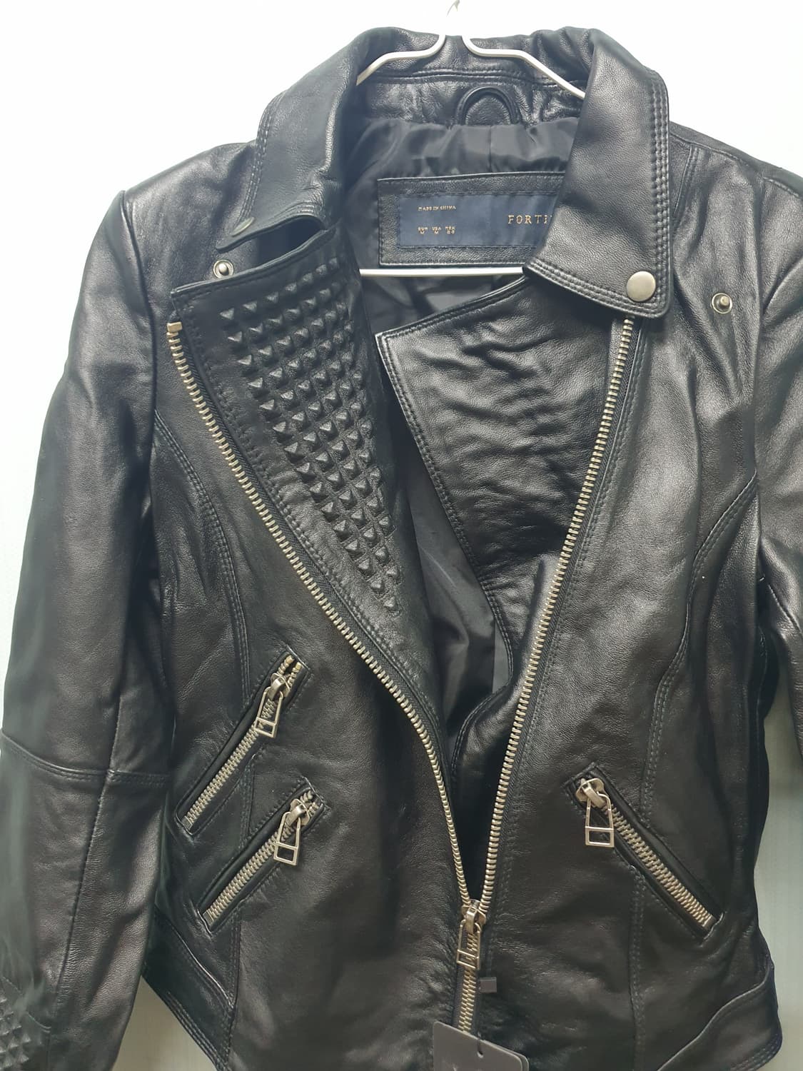 (떨이 판매) 여성 라이더 오토바이 가죽 자켓 상품이미지4