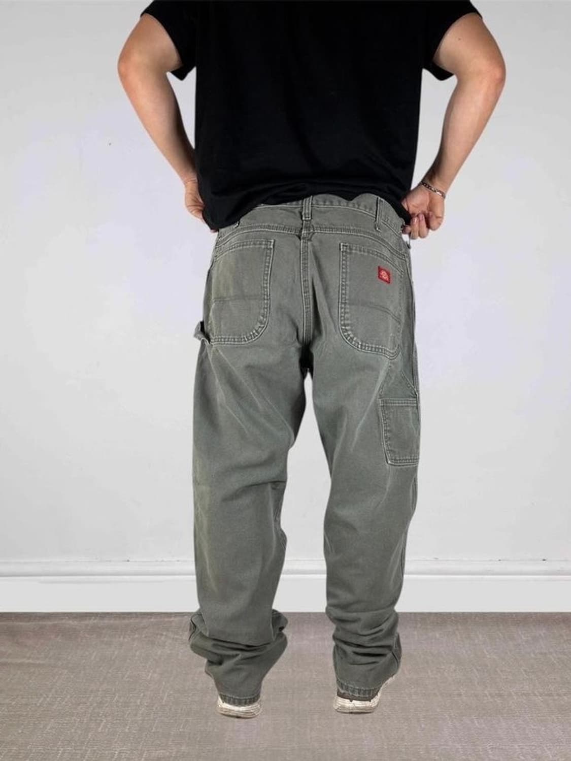 00s 빈티지 디키즈 싱글니 그레이 워크팬츠 상품이미지1