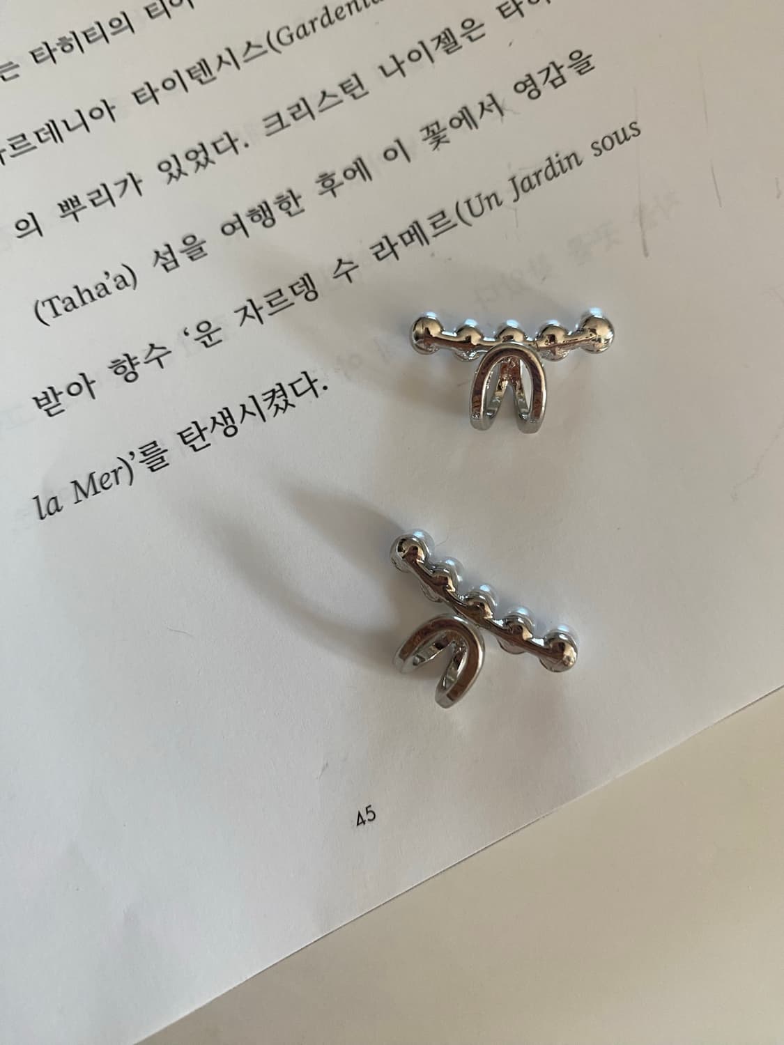빈티지 진주 이어커프 세트 상품이미지3