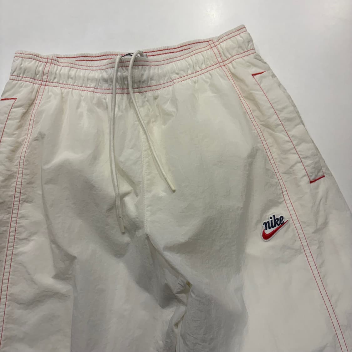 [M] 나이키 스티치 레드 나일론 조거 트랙 팬츠 D778 상품이미지3