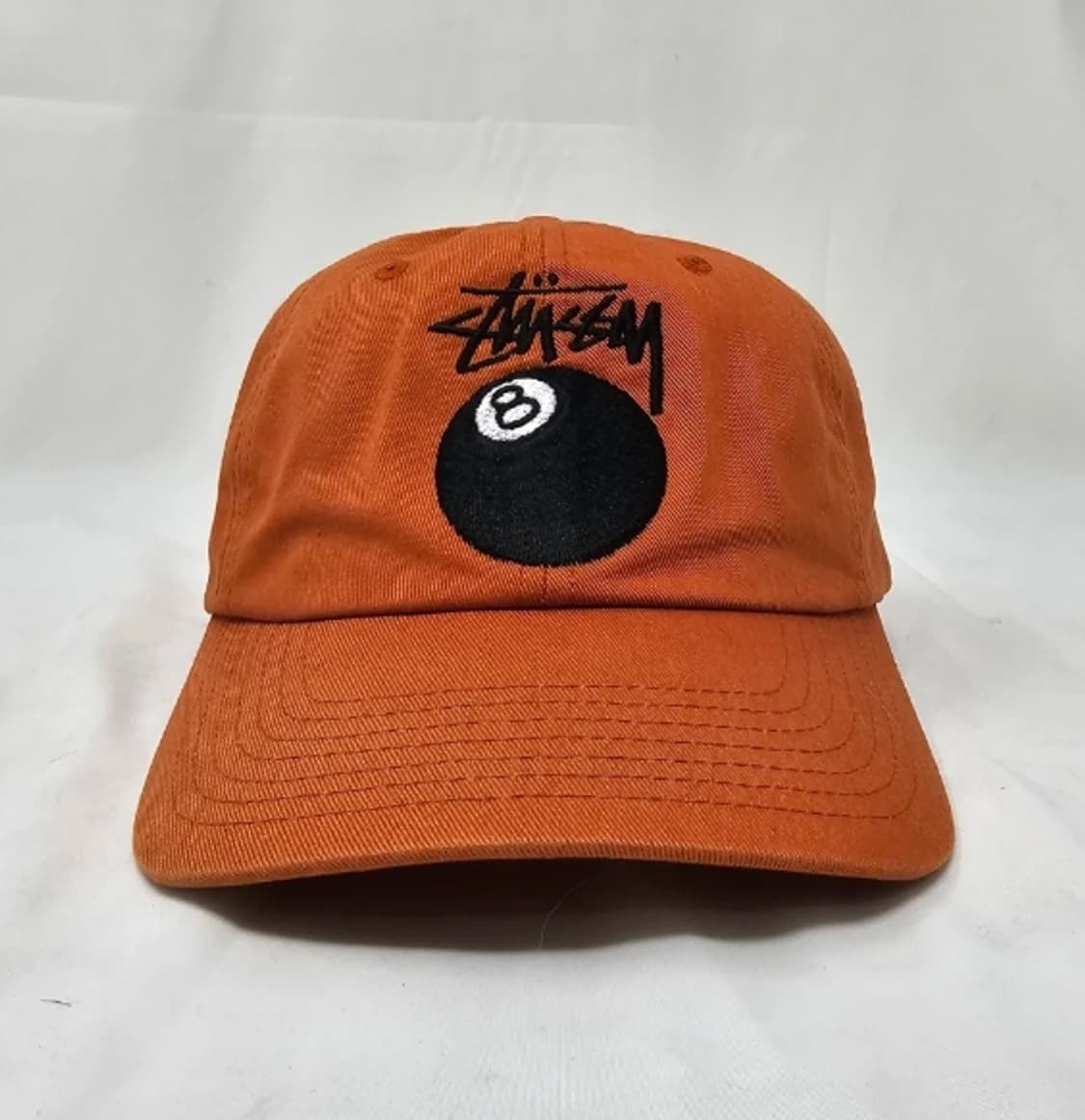스투시 8볼 캡 오렌지 모자 상품이미지1
