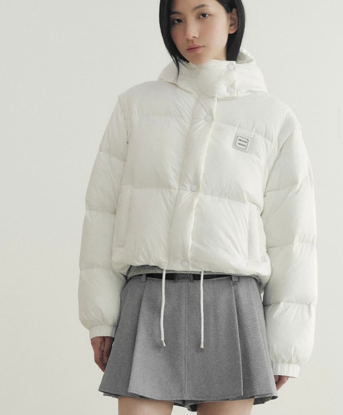 마리끌레르 로고 투웨이 덕다운 패딩 상품이미지4