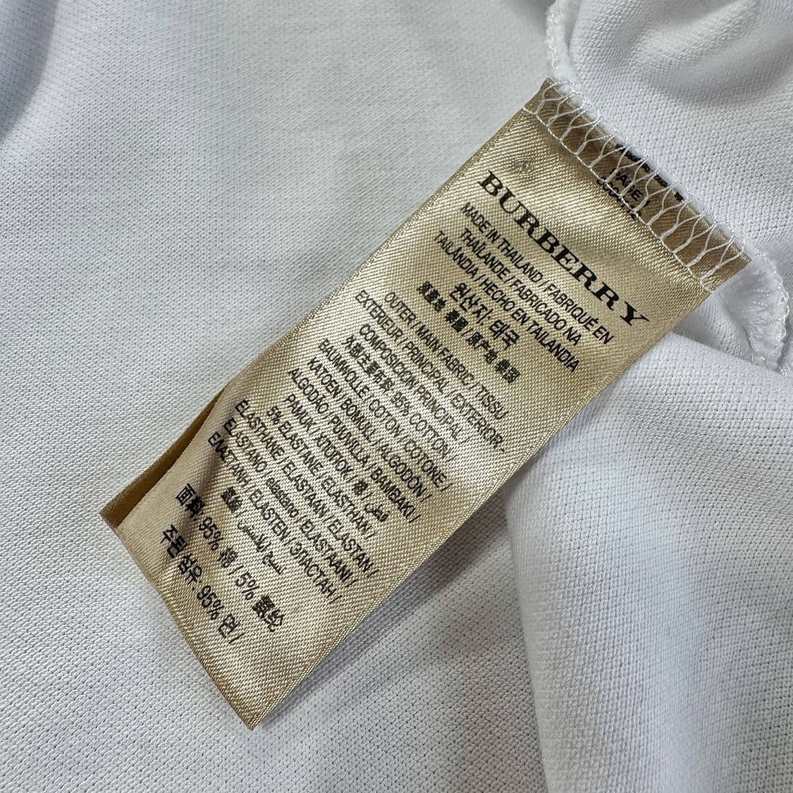 버버리 퍼프 슬리브 폴로 셔츠 상품이미지4