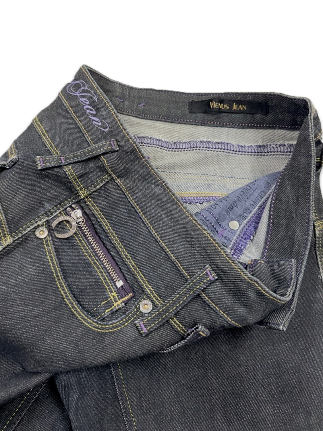 빈티지 EDWIN 그레이 로우라이즈 데님 부츠컷 팬츠 상품이미지4