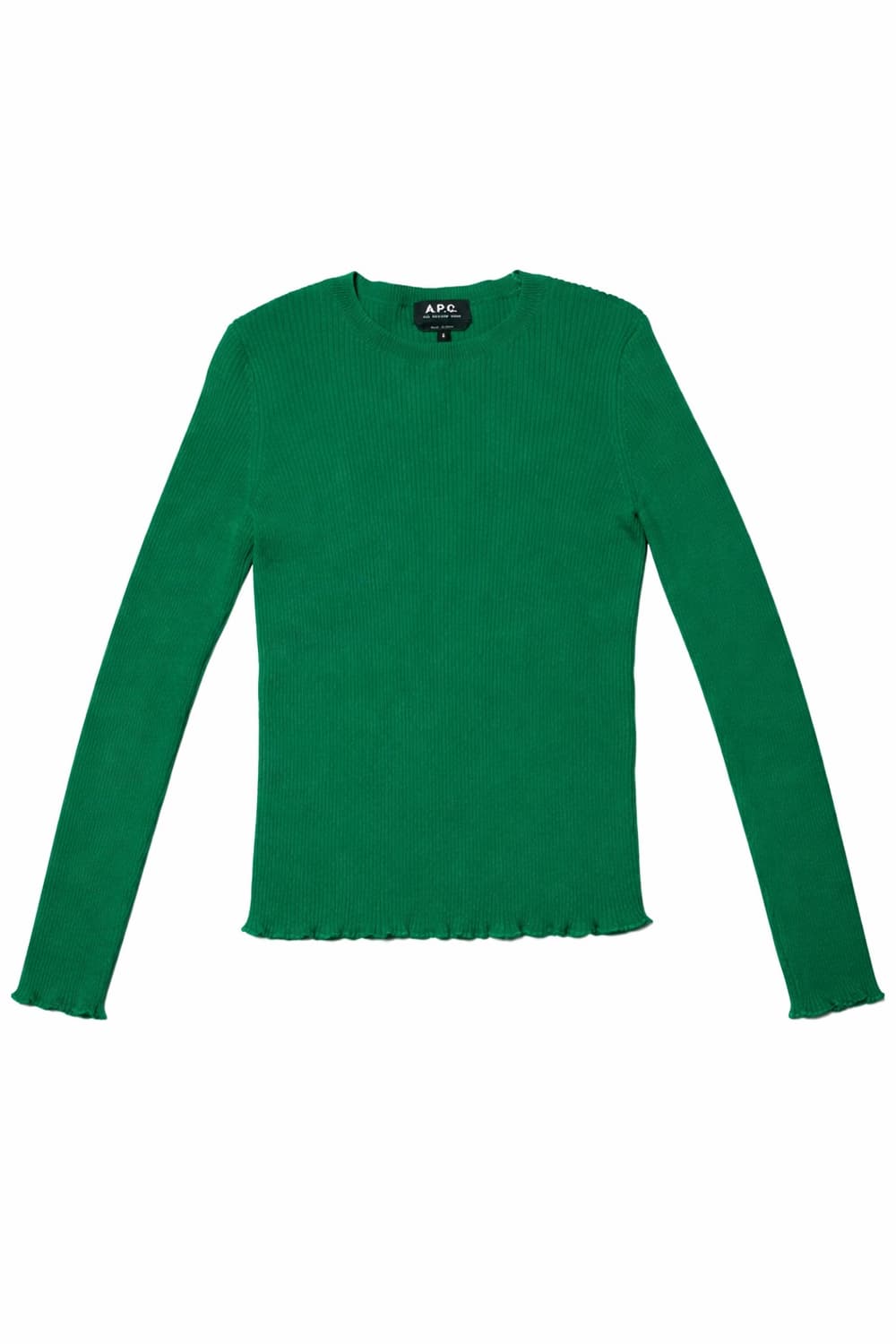 A.P.C. 녹색 리브 니트 S 상품이미지1