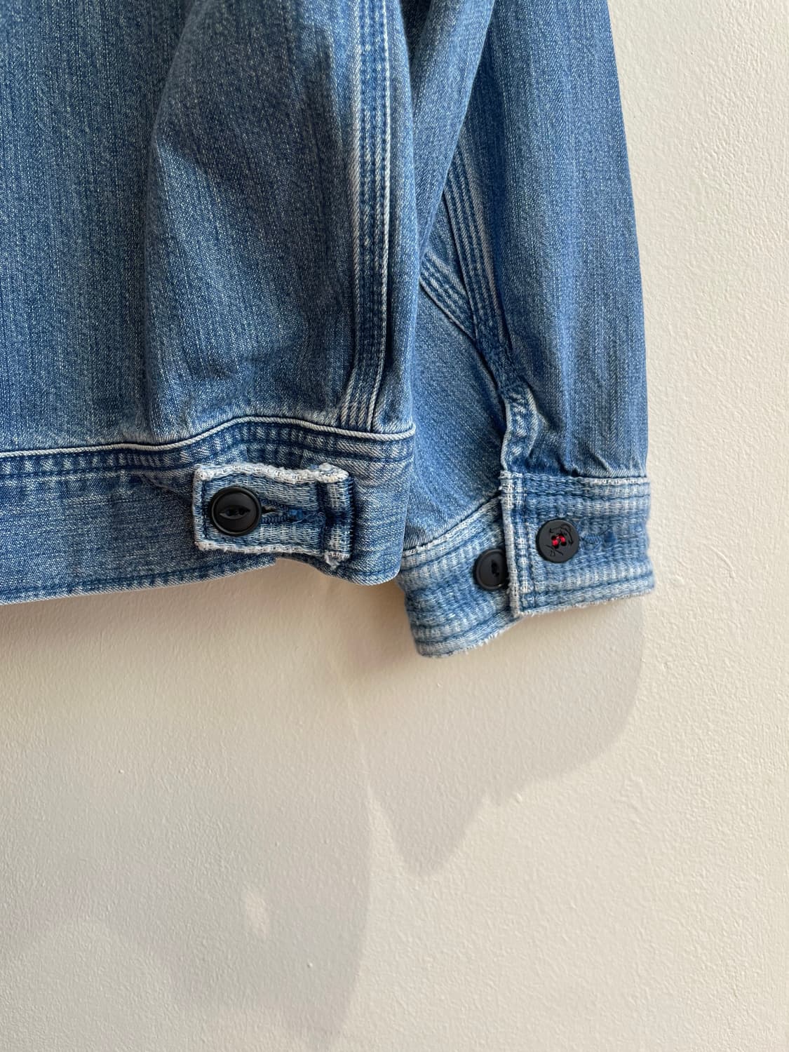 블루블루 재팬x리 플로우 자카드 포켓 91-B 데님 자켓 상품이미지5