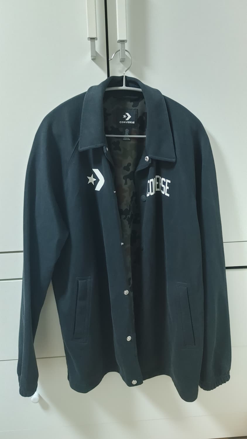 컨버스 블랙 코치자켓 L 상품이미지1