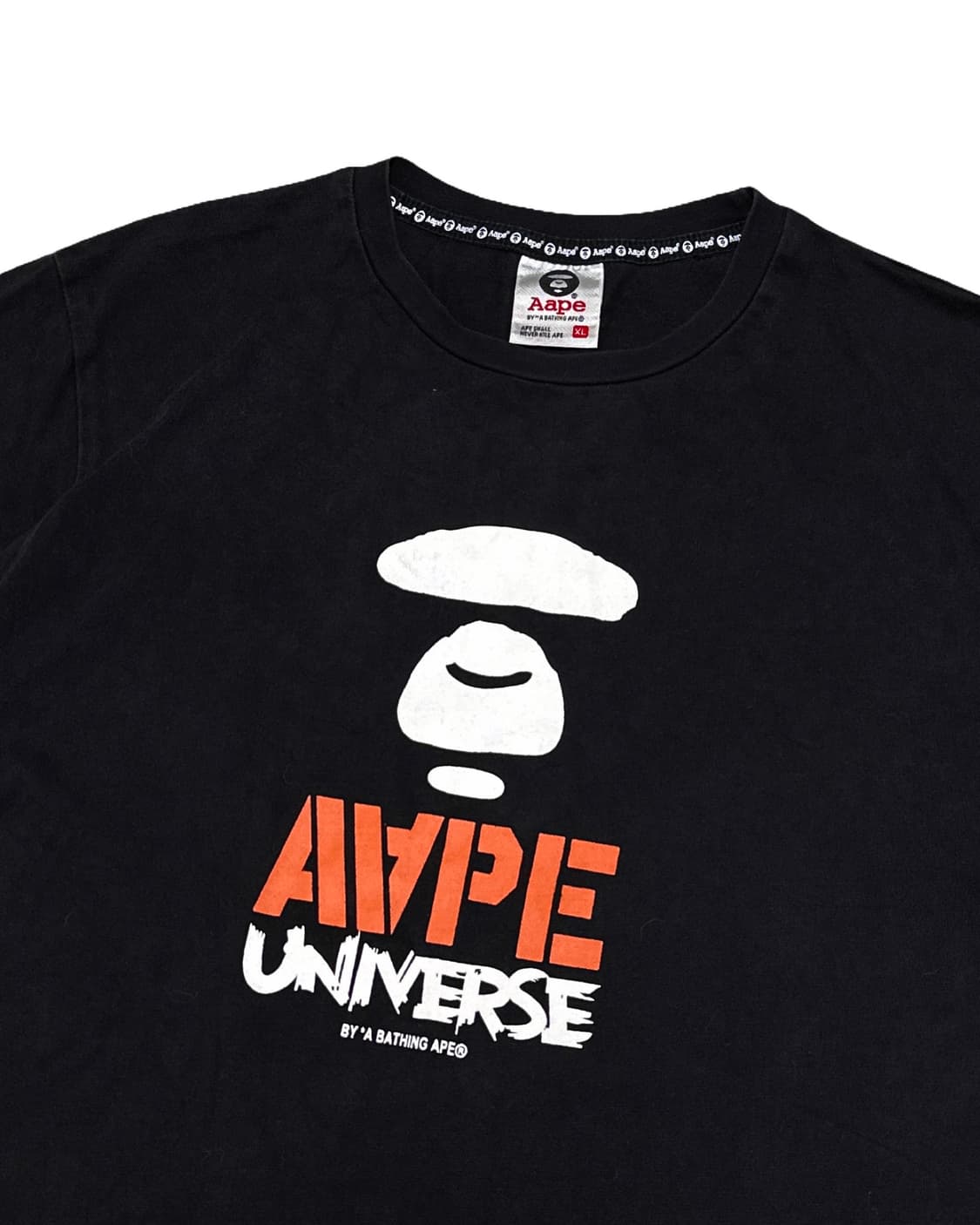 Aape 에이프 블랙 반팔 티셔츠 상품이미지3