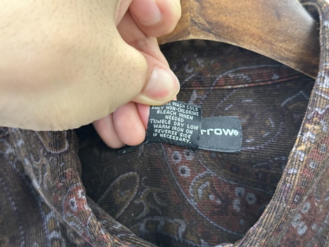 CRAFT & BARROW 코듀로이 페이즐리 셔츠 (XXL) 상품이미지8