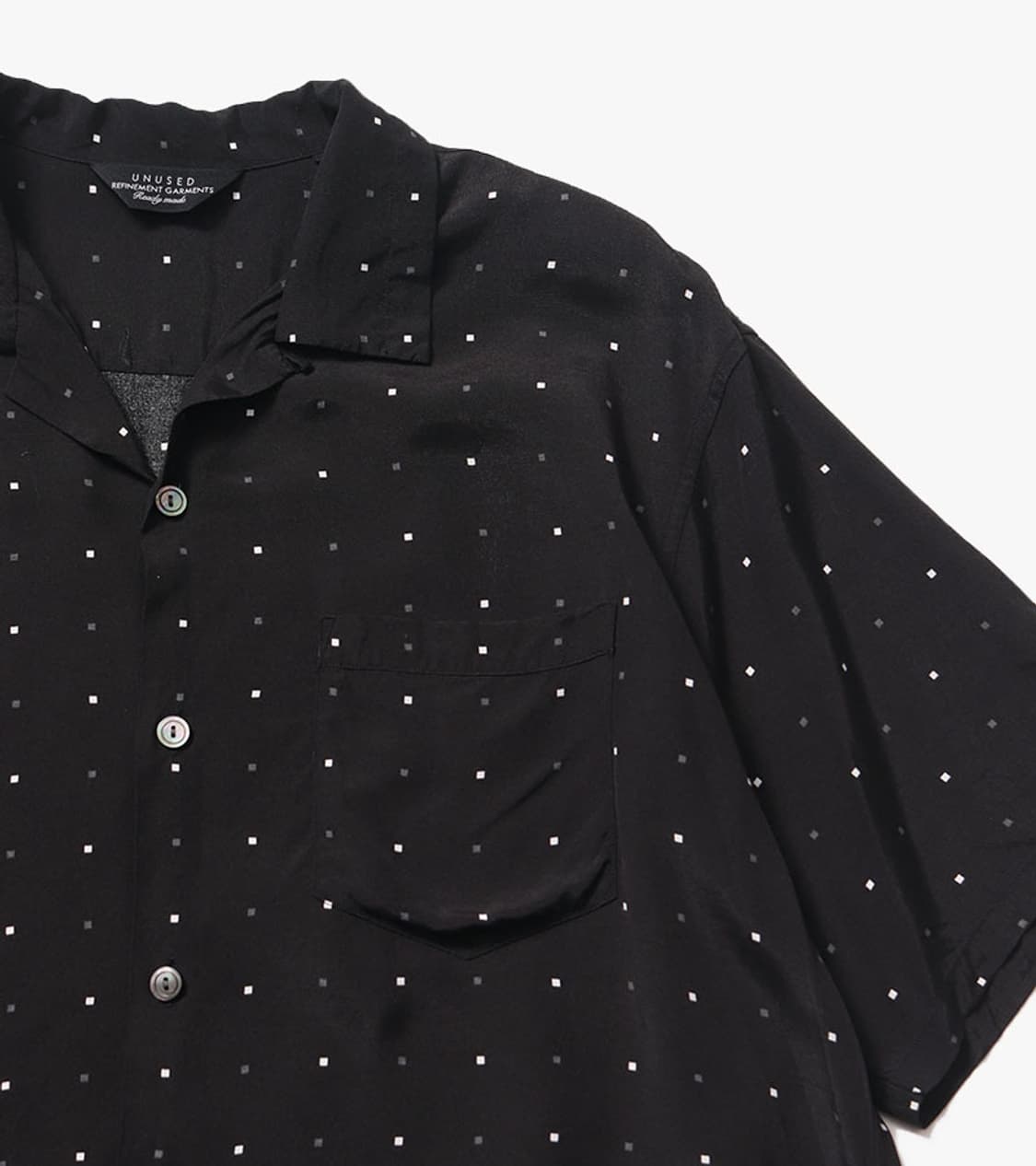 UNUSED - RAYON OPEN COLLAR SHIRT 상품이미지5