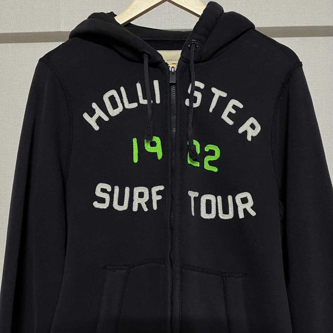 홀리스터 블랙 기모 후드집업 L 상품이미지2