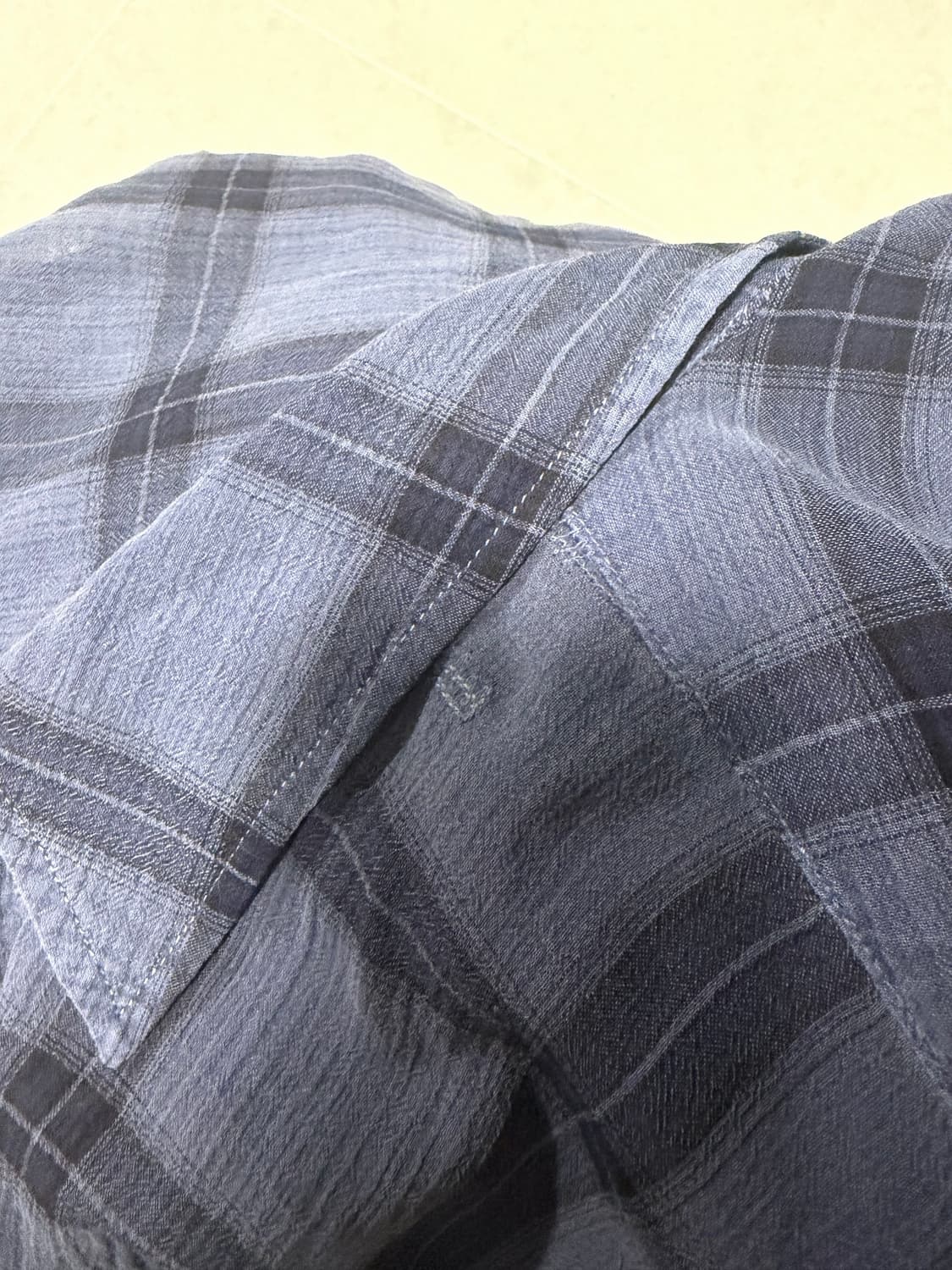 해칭룸 클래식 오버다이 체크셔츠 상품이미지4