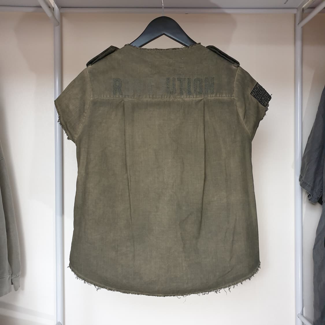 zadig&voltaire 쟈딕앤볼테르 빈티지워싱 그런지 셔츠 XS 상품이미지4