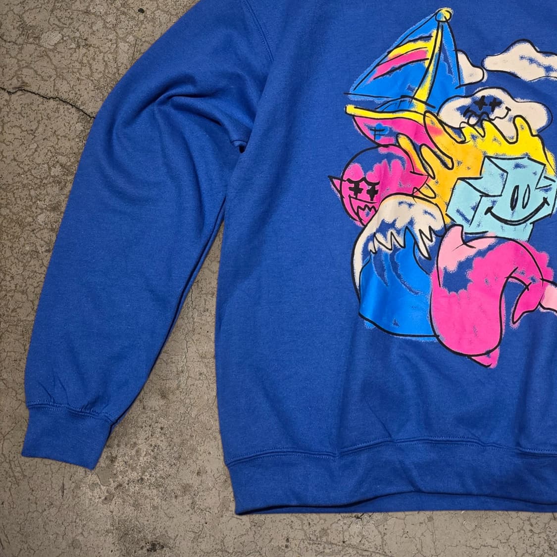 핑크 돌핀 크루넥 스웻셔츠 상품이미지3