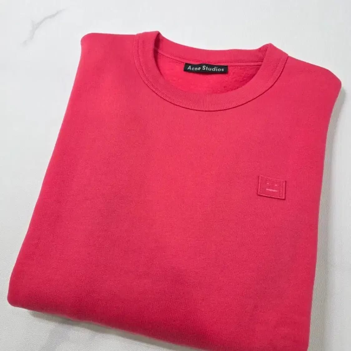 아크네 스튜디오 페어뷰 페이스 맨투맨 XXS 핑크 상품이미지7