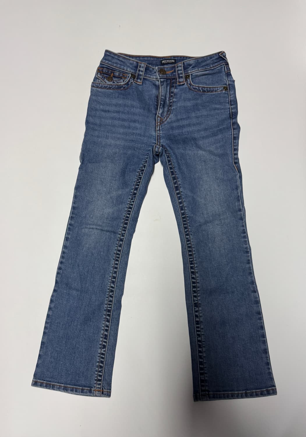 여성 트루릴리전 레인보우 23년도 스판 부츠컷 데님팬츠 상품이미지3