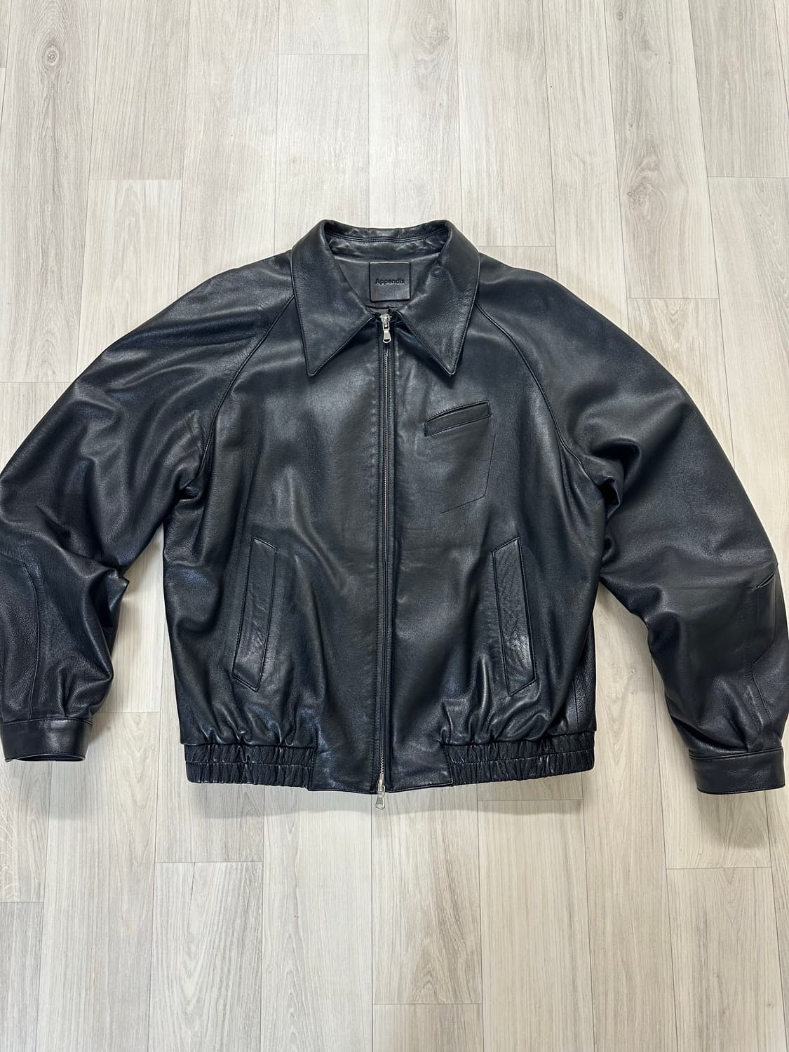 [2]머듈 레더 블루종 상품이미지1