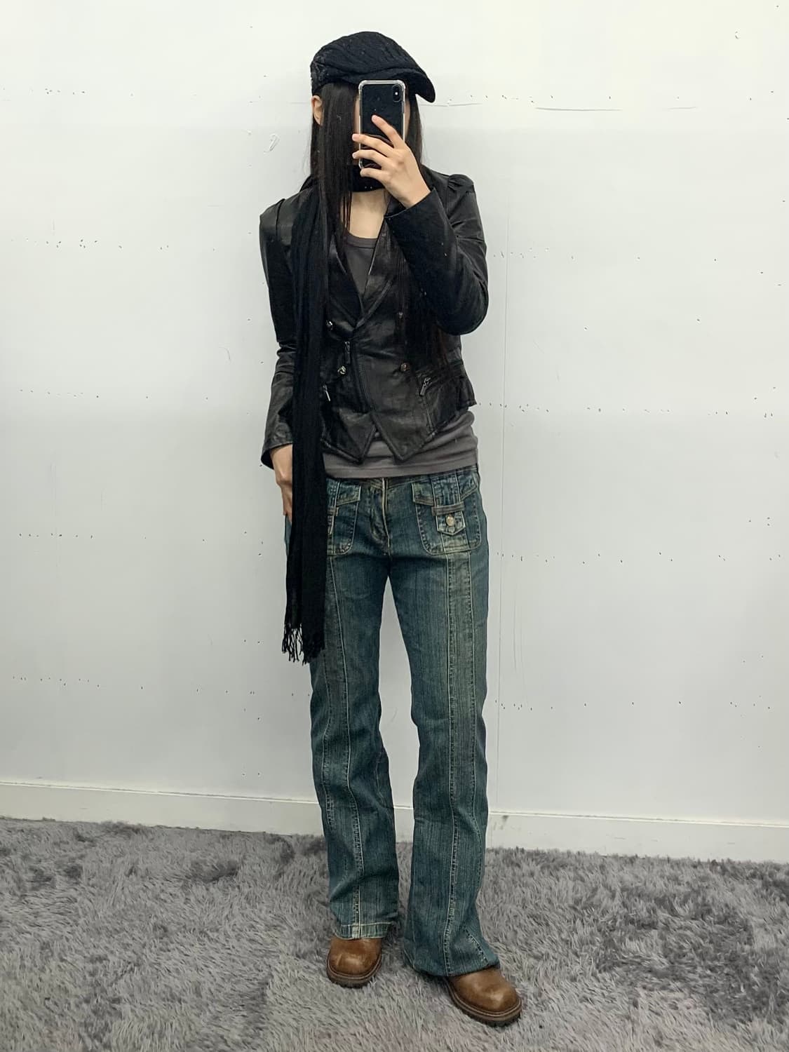 Viki collection 램스킨 나폴레옹 레더자켓 상품이미지2