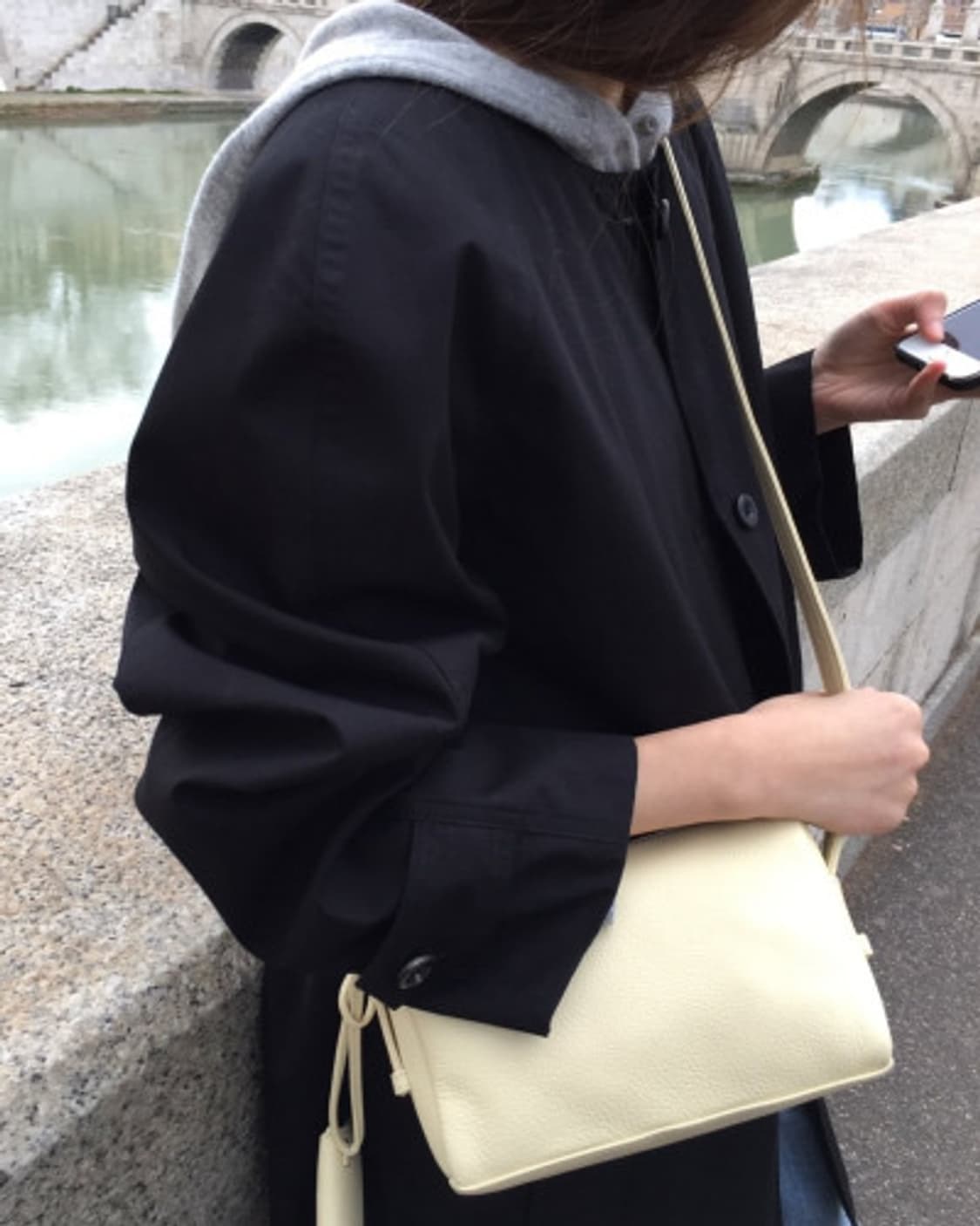 카라 탈부착 코트(블랙) 상품이미지1