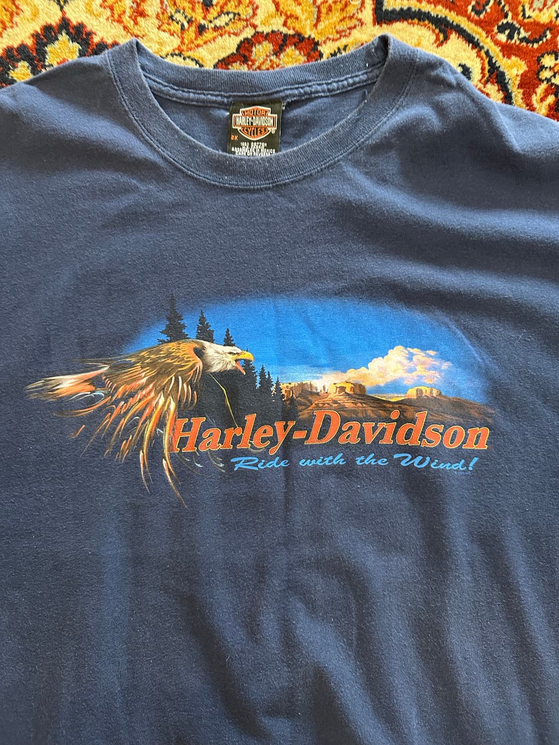 Harley davidson “Ride with the Wind” 2XL 상품이미지2