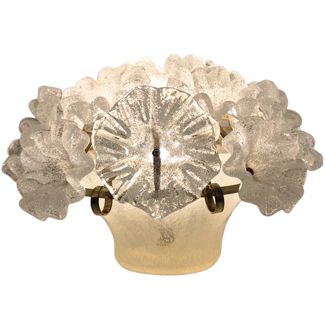 60s 이와타 핸드블로운 마블 대형 꽃바구니 램프 상품이미지2