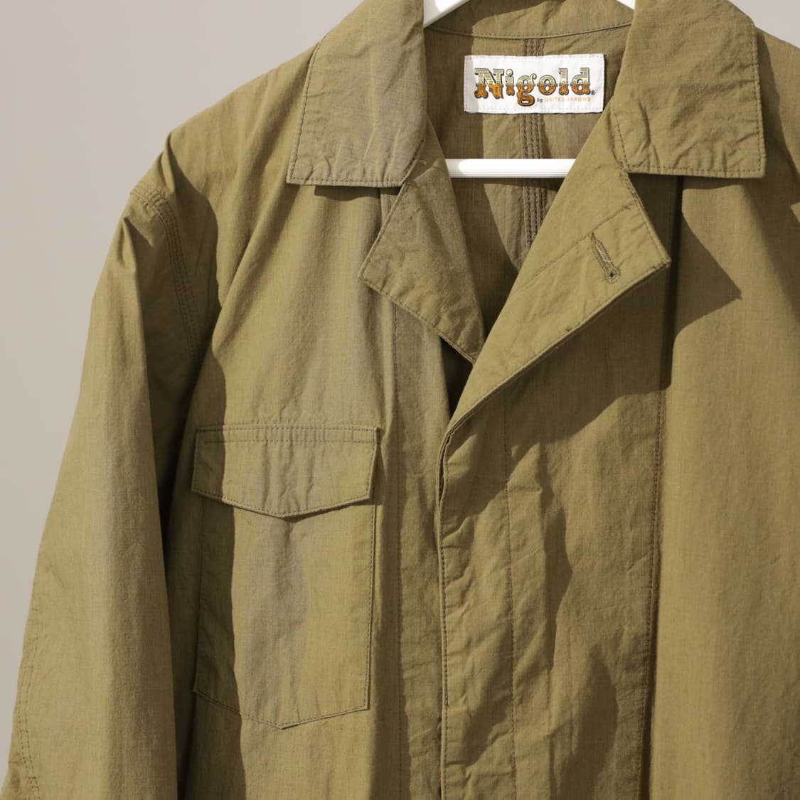 Nigold by united arrows 나일론 싱글 코트 상품이미지3